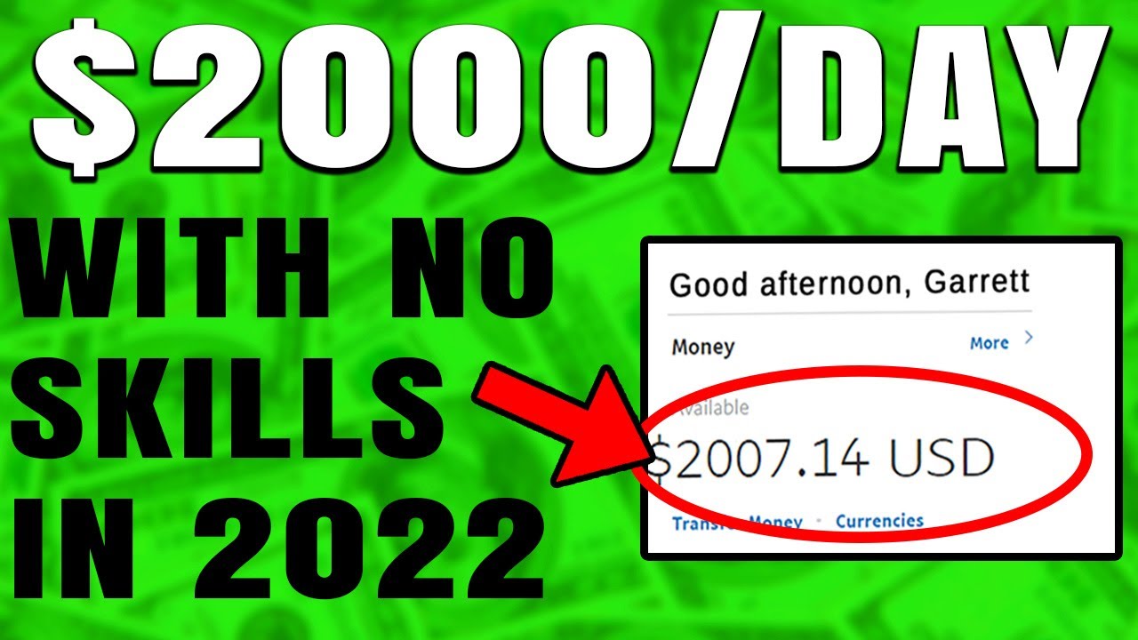 MAKE $2000/Day Online With ZERO Experience! (Work From Home Opportunities 2023)