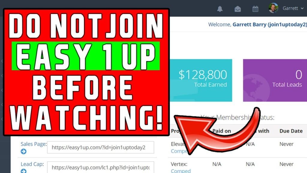 "Easy 1 Up Review" EVERYTHING YOU NEED TO KNOW BEFORE JOINING! (2020